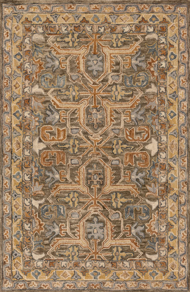 Loloi Victoria Vk-01 Walnut / Multi Rugs - main flat