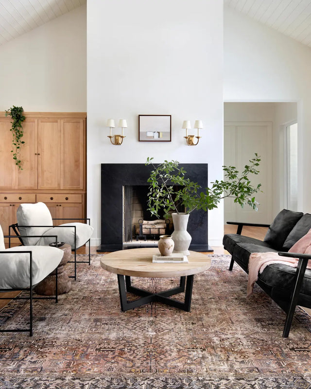 Chris Loves Julia x Loloi Jules 2-Jul Terracotta / Multi Rug - room scene 1