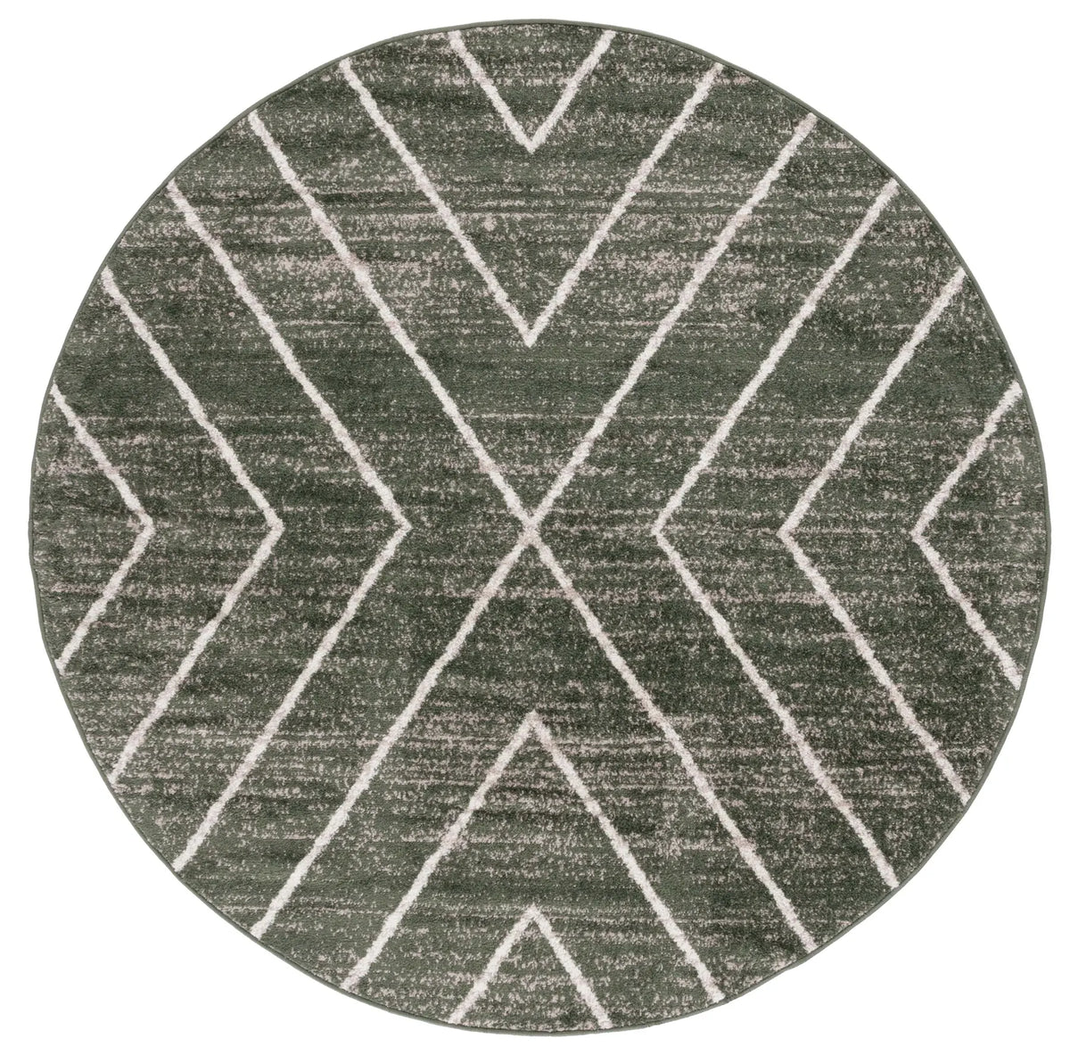 Safavieh Adirondack 6'-0" x 6'-0" Rug in Dark Green / Ivory