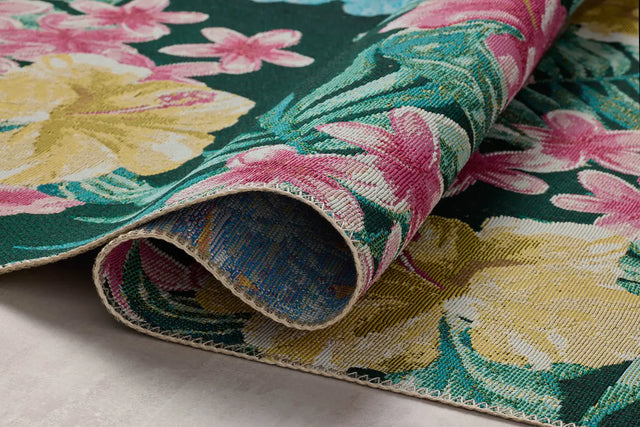 Loloi Botanical BOT-03 Midnight / Multi Rug - pile height
