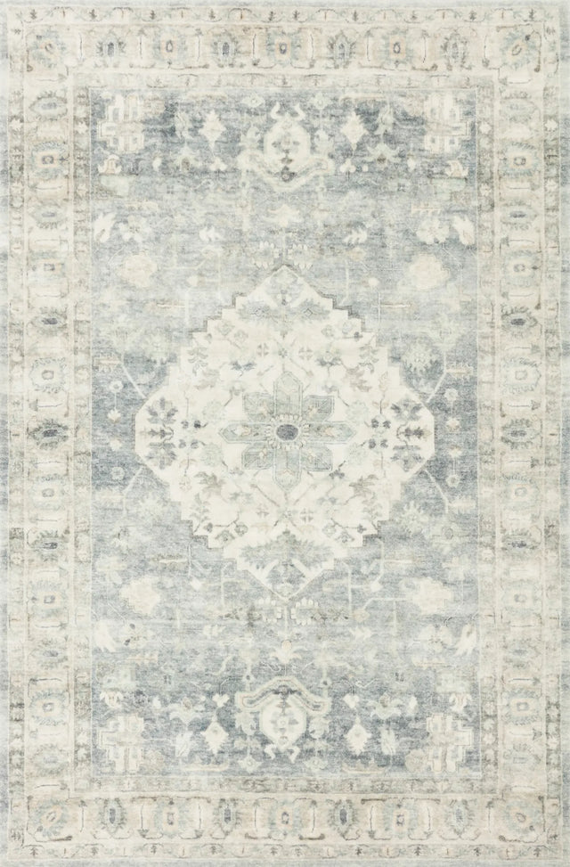 Loloi Rosette Ros-07 Denim/Fog Rugs - main flat