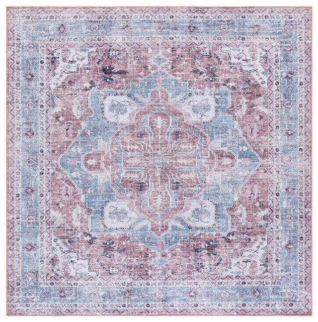 Safavieh Vintage Heriz 800 6'-7" x 6'-7" Rug in Blue / Red