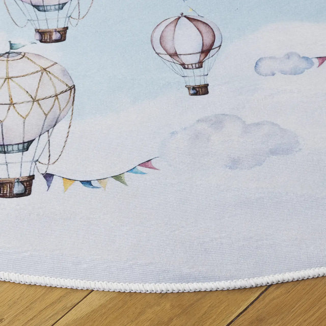 Safavieh Tacoma Kids 100 5'-0" x 5'-0" Rug in Ivory / Blue