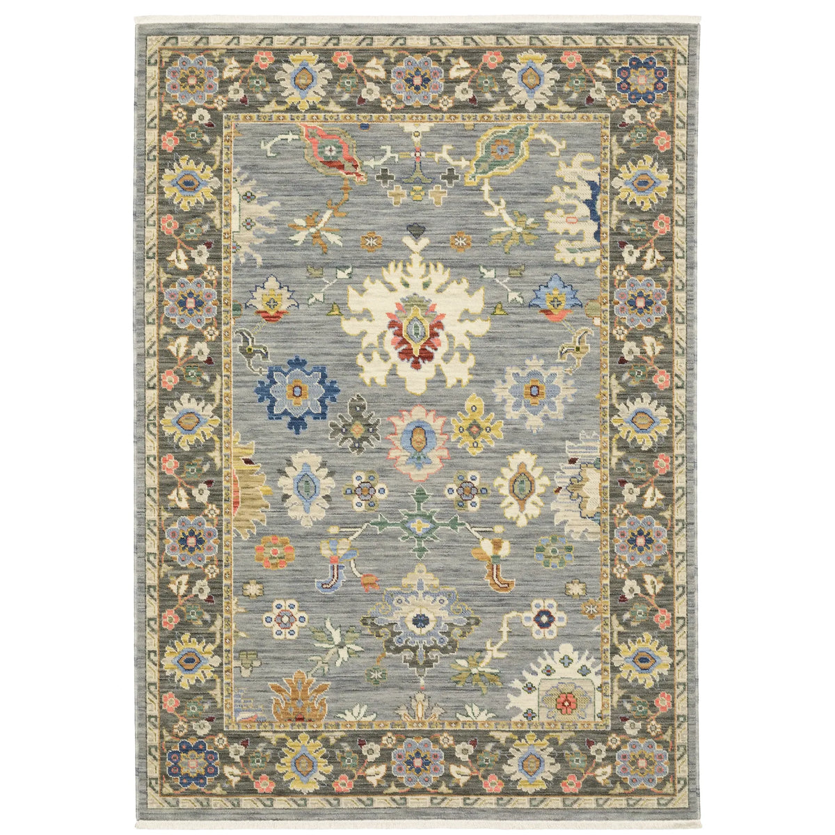 Oriental Weavers Lucca 846D1 Blue/ Multi Rug - main flat