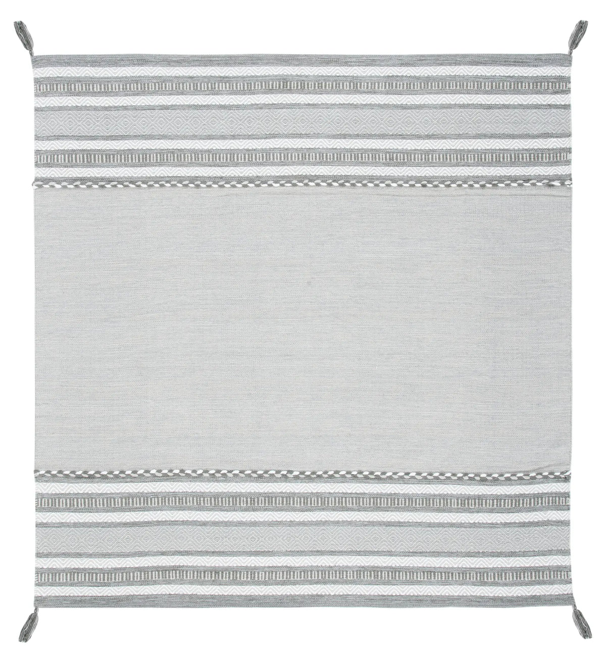 Safavieh Montauk 6'-0" x 6'-0" Rug in Grey / Ivory