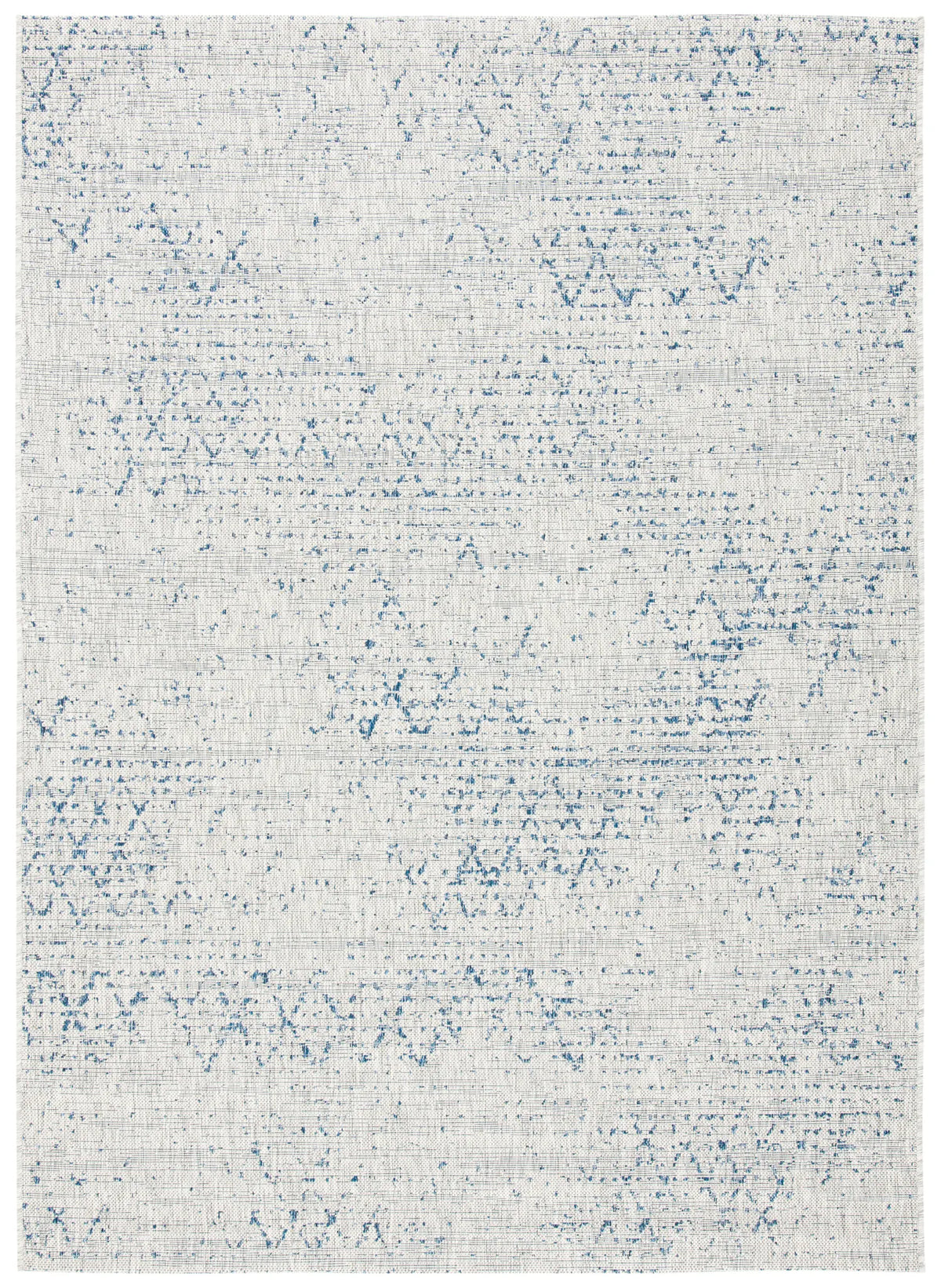 Safavieh Courtyard 4'-5" x 6'-5" Rug in Grey / Navy