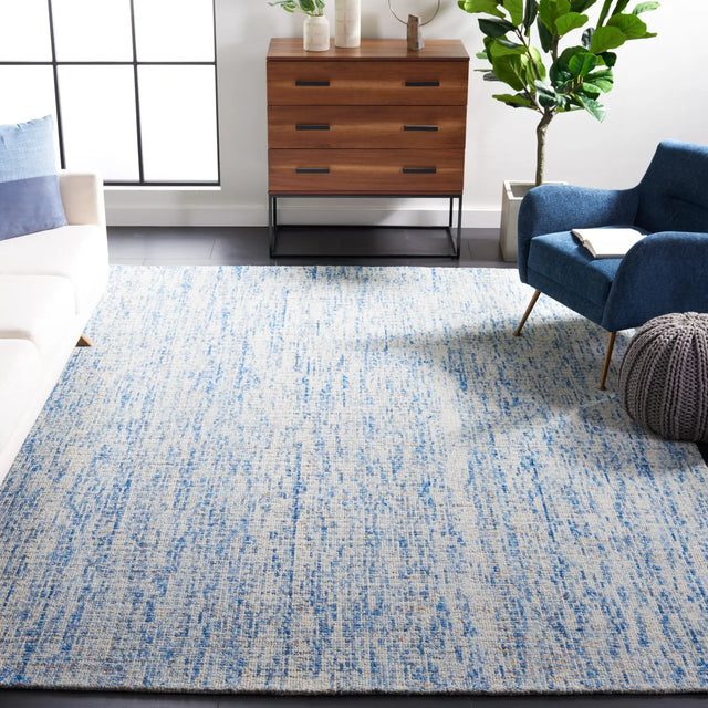 Safavieh Abstract 10'-0" x 14'-0" Rug in Dark Blue / Rust