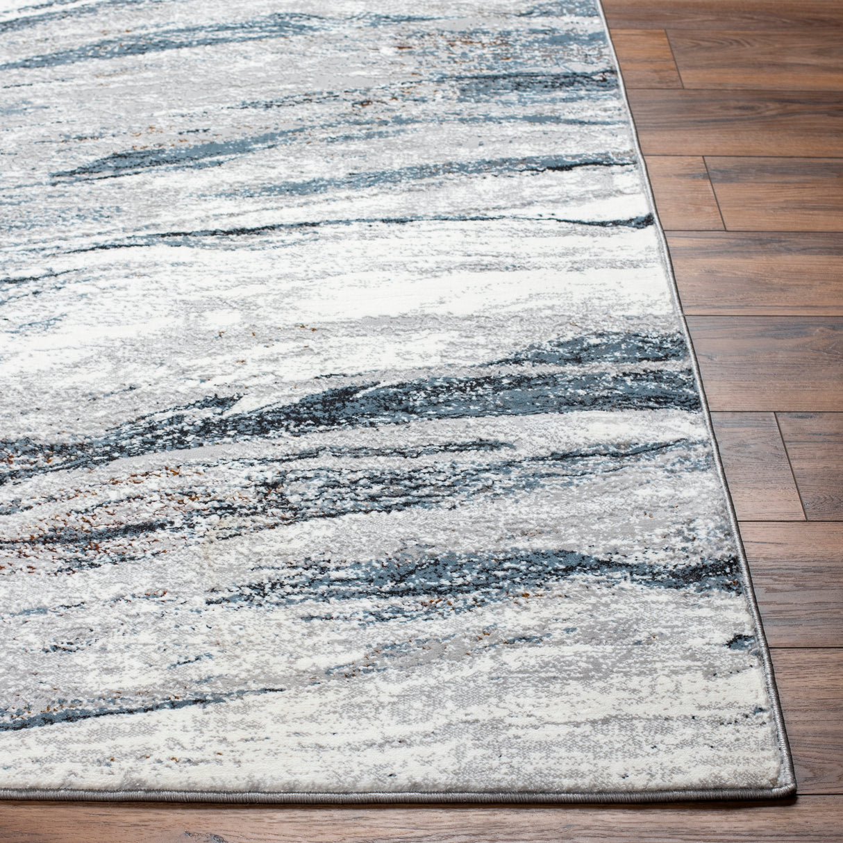 Surya Allegro Plus Agp-2308 Ivory, Medium Gray, Navy, Black, Rust, Amber Rug.