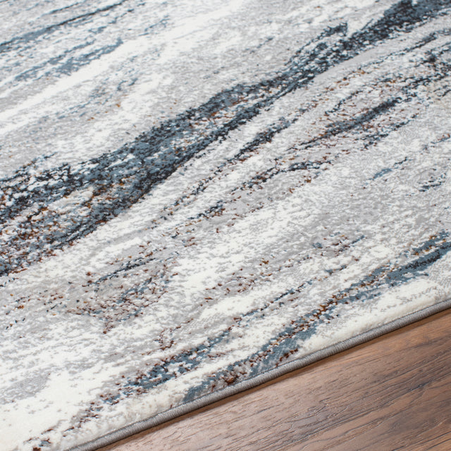 Surya Allegro Plus Agp-2308 Ivory, Medium Gray, Navy, Black, Rust, Amber Rug.