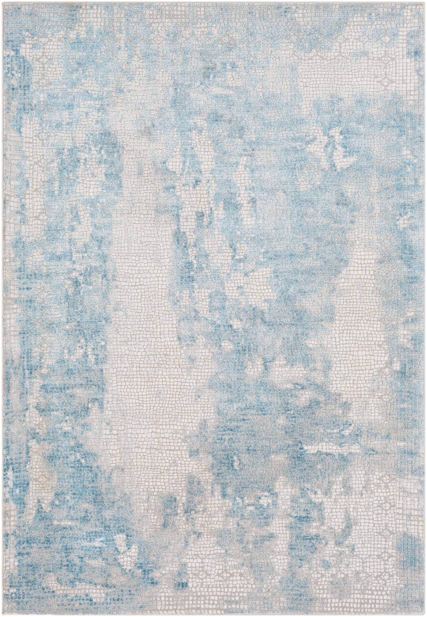 Surya Aisha Ais-2301 Sky Blue, Medium Gray, Light Gray Rugs.