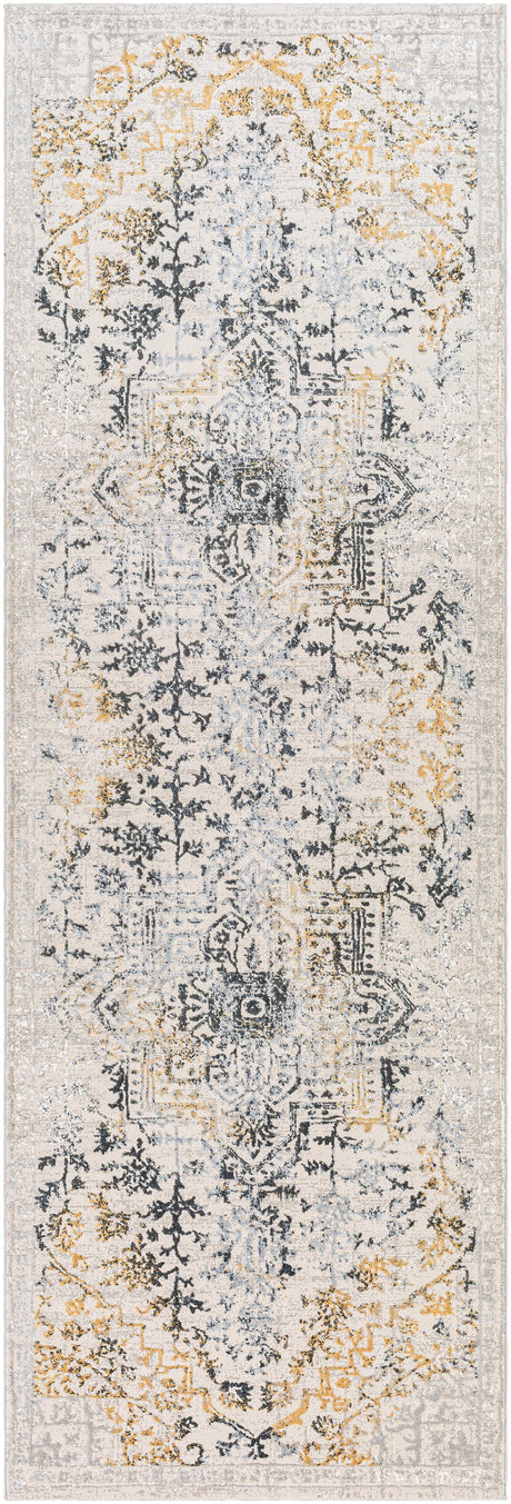 Surya Aisha Ais-2308 Charcoal, Medium Gray, Mustard Rugs.
