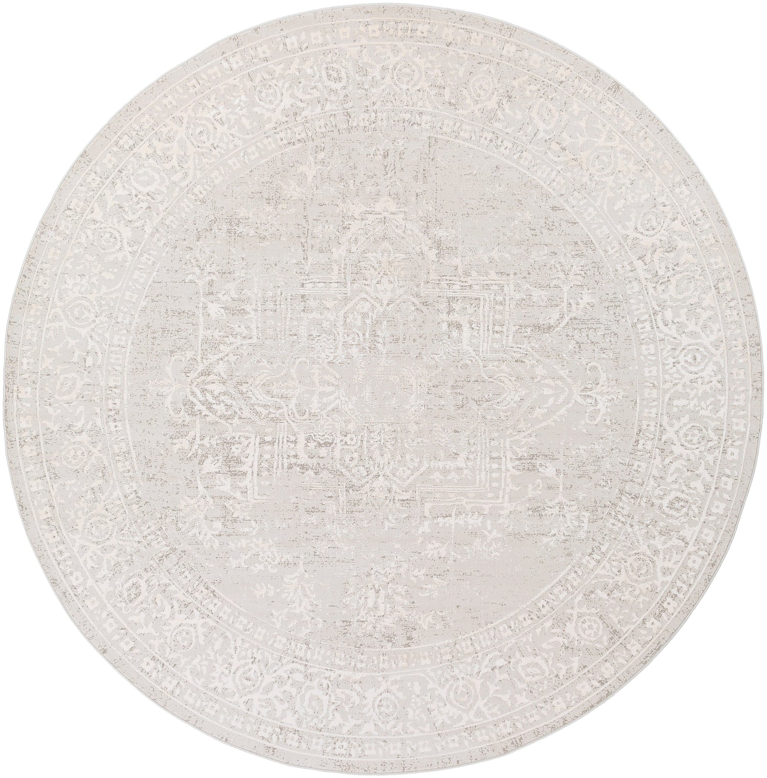 Surya Aisha Ais-2309 Medium Gray, White Rugs.