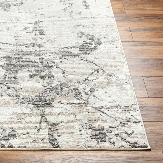 Surya Alder Ald-2314 Ivory, Taupe, Tan, Gray, Charcoal, Light Slate Rug.