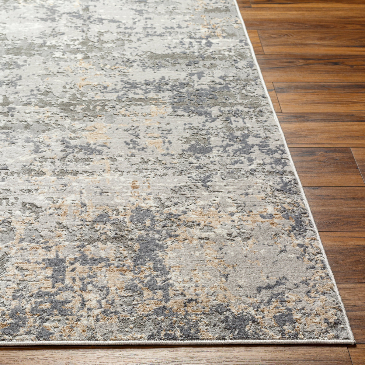 Surya Alamo Alo-2309 Off-White, Tan, Charcoal, Navy, Gray, Dusty Pink Rug.