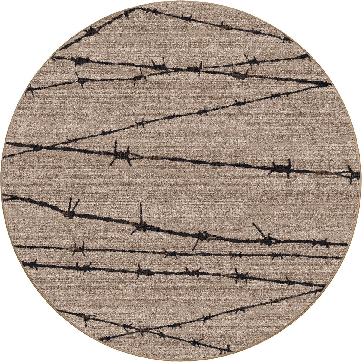 American Dakota Barbed Wire Natural Rug - 0192NAT234