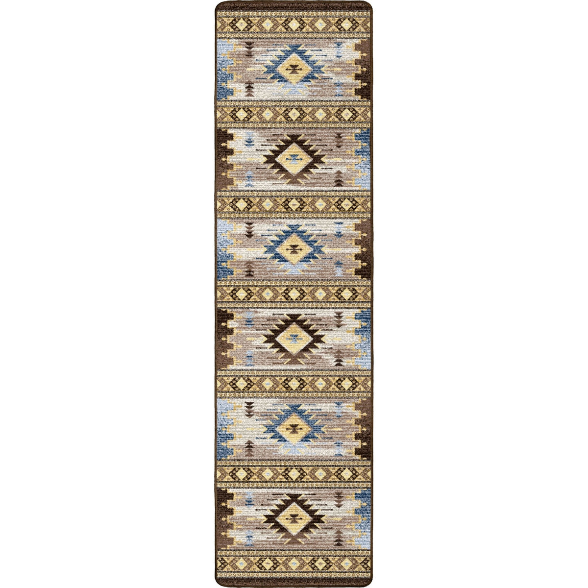 American Dakota Barred Blue Rug - ZZAD0575BLU234