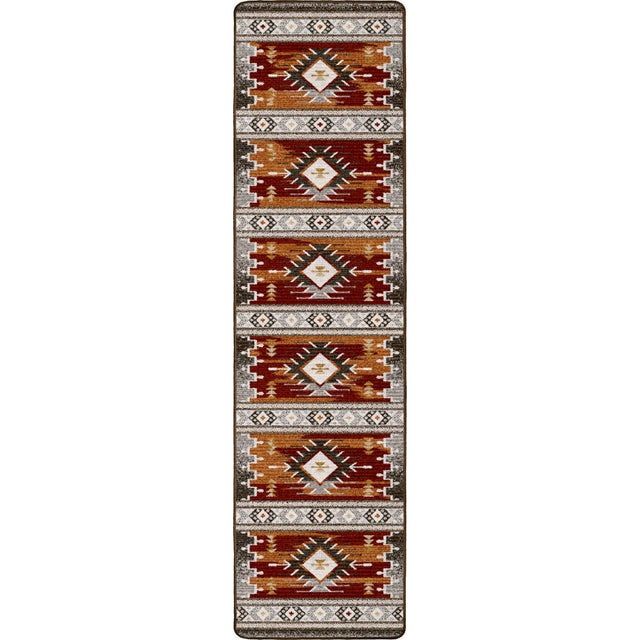 American Dakota Barred Rust Rug - ZZAD0575RST234