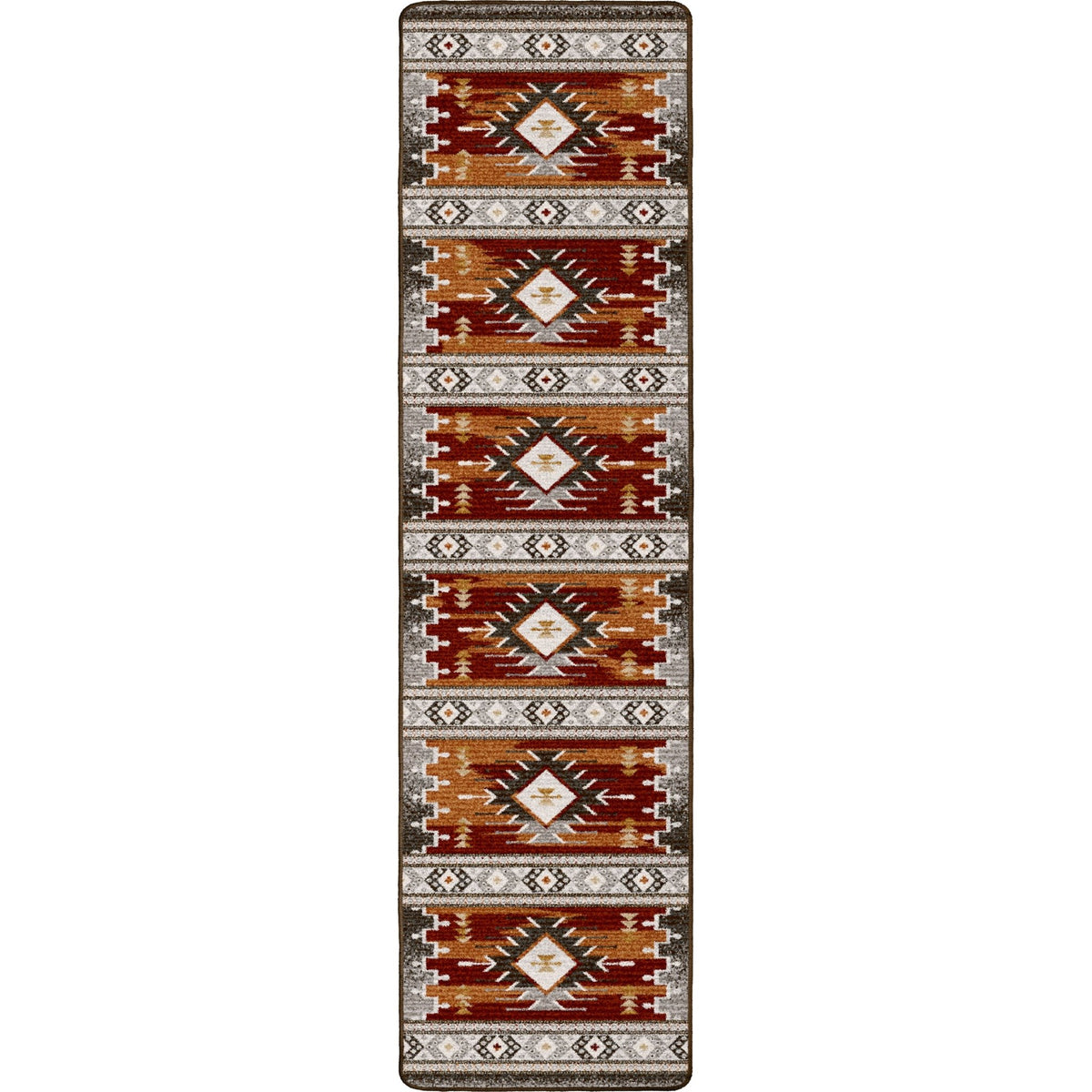 American Dakota Barred Rust Rug - ZZAD0575RST234