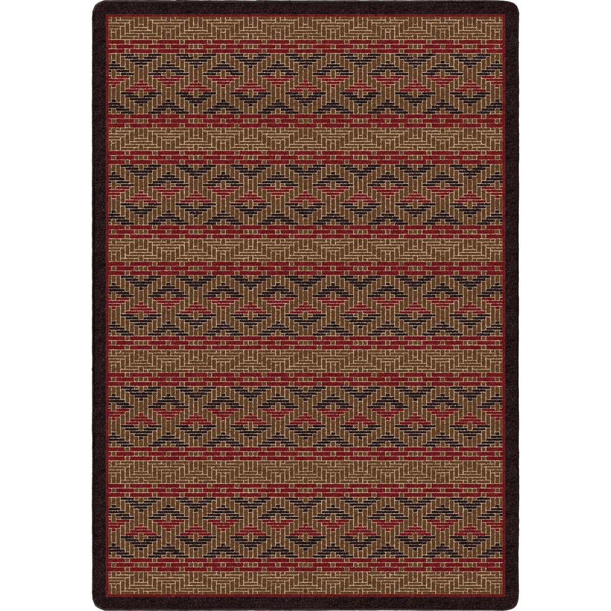 American Dakota Basket Weave Dark Chocolate Rug