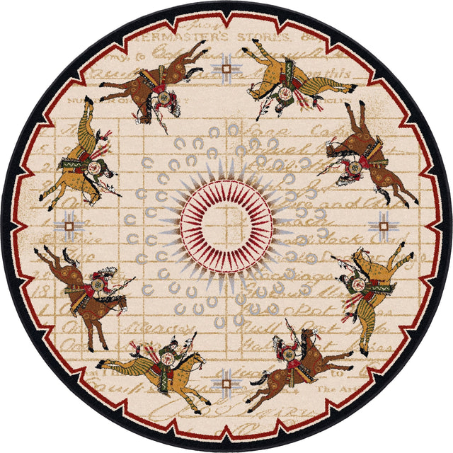 American Dakota Three Sisters Garnet Rug