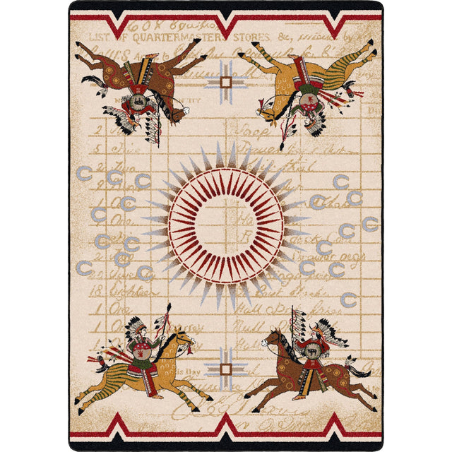 American Dakota Three Sisters Garnet Rug