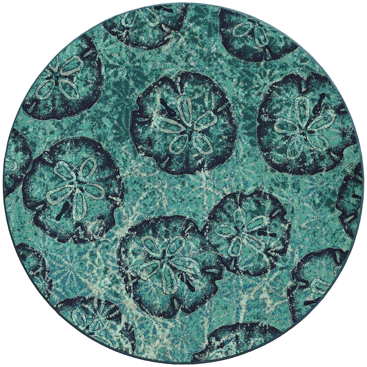 American Dakota Beach Money Aqua Rug - 0468AQU234