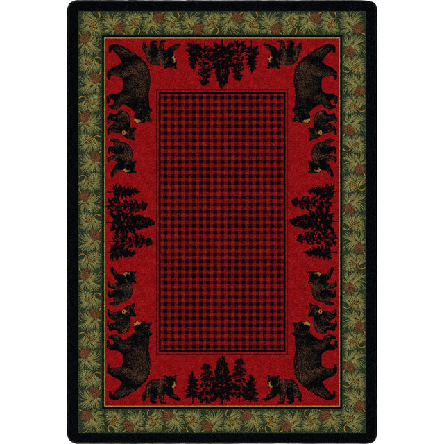 American Dakota Bear Family Multi Rug - 0116MUL234