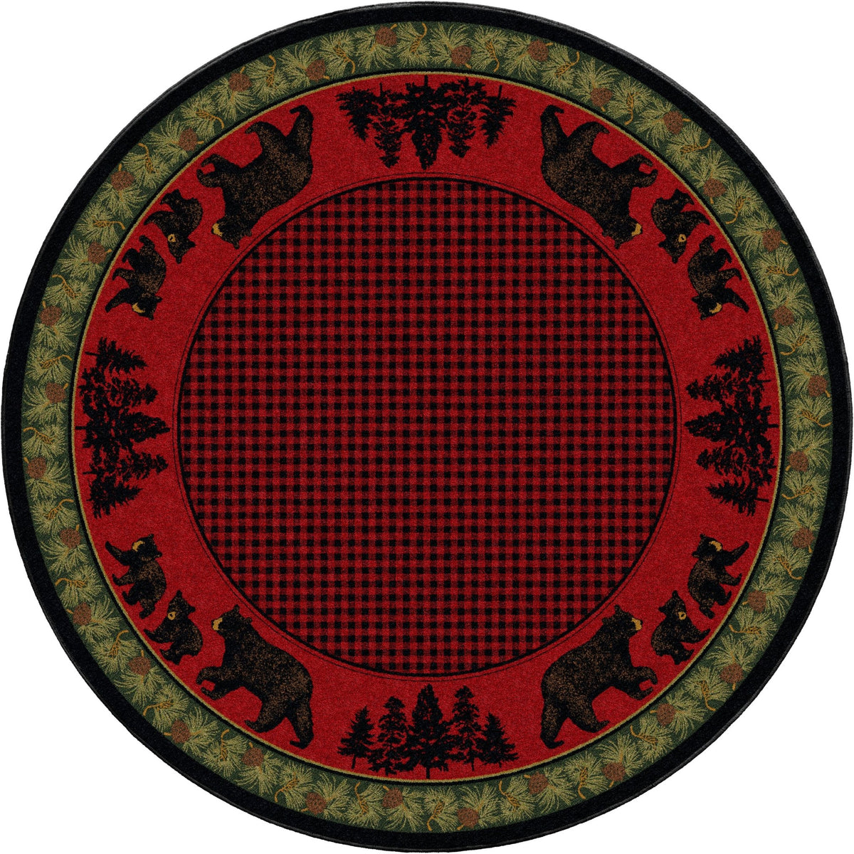 American Dakota Bear Family Multi Rug - 0116MUL234