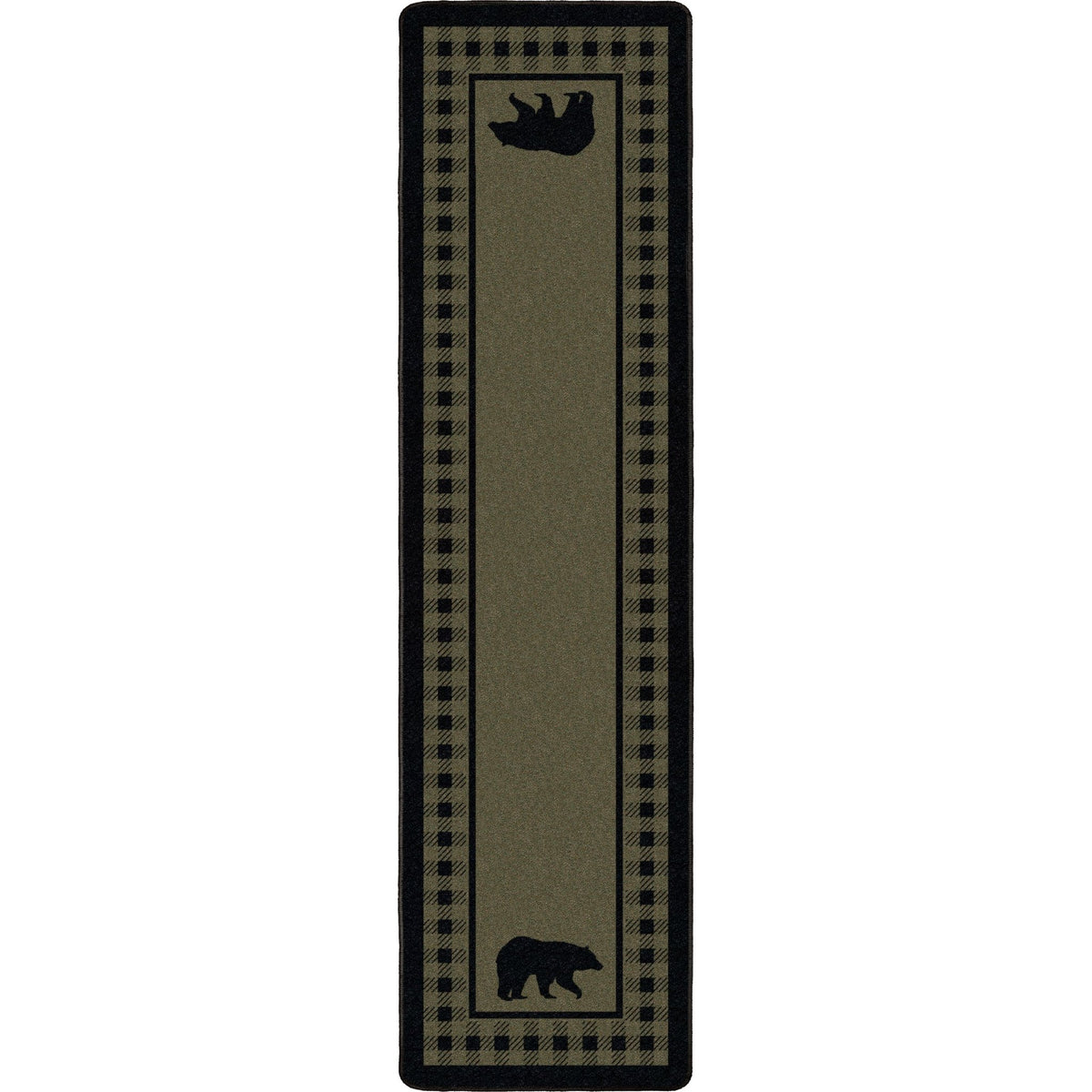 American Dakota Bear Refuge Green Rug - 0088GRN234