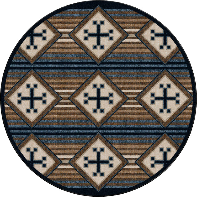 American Dakota Bison Creek Black and Russet Rug - 0794BAR234