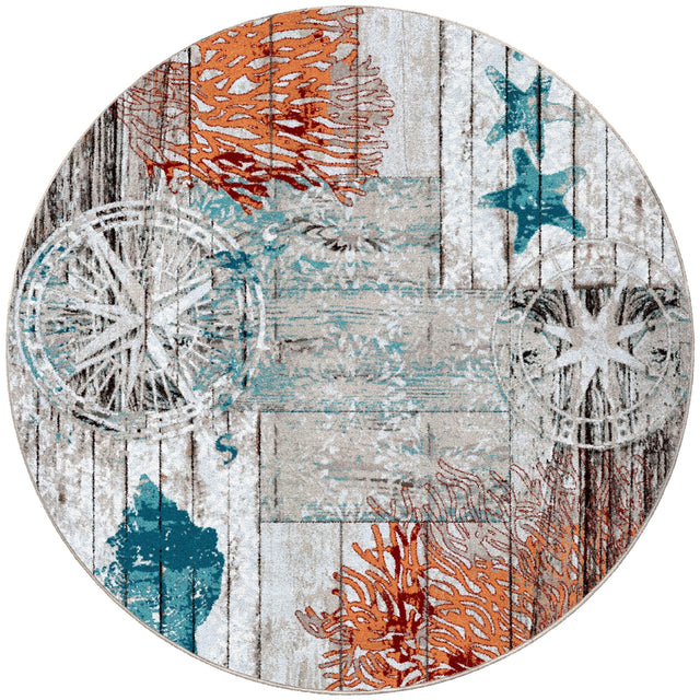 American Dakota Boardwalk Multi Rug - 0480MUL234