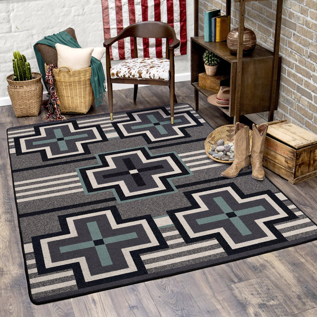 American Dakota Bounty Turquoise Rug