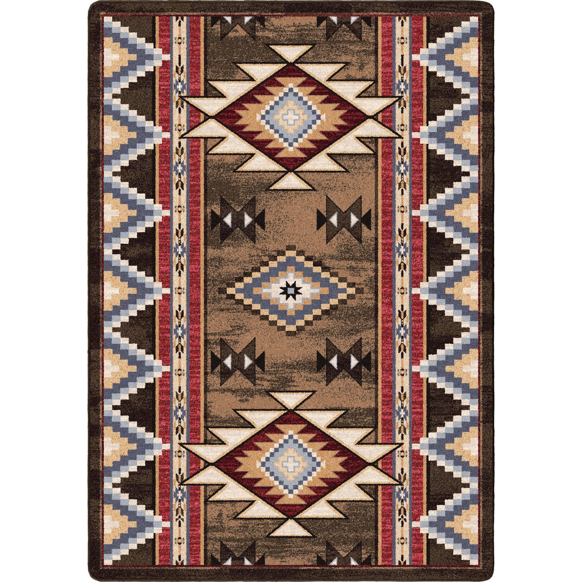 American Dakota Bow Strings Brown Rug
