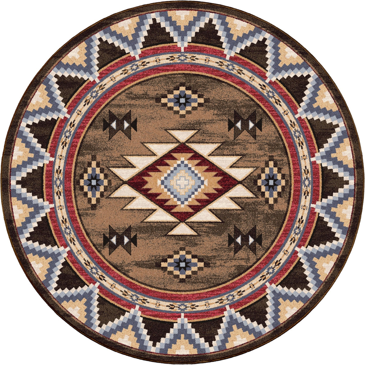 American Dakota Bow Strings Brown Rug
