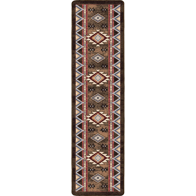 American Dakota Bow Strings Brown Rug