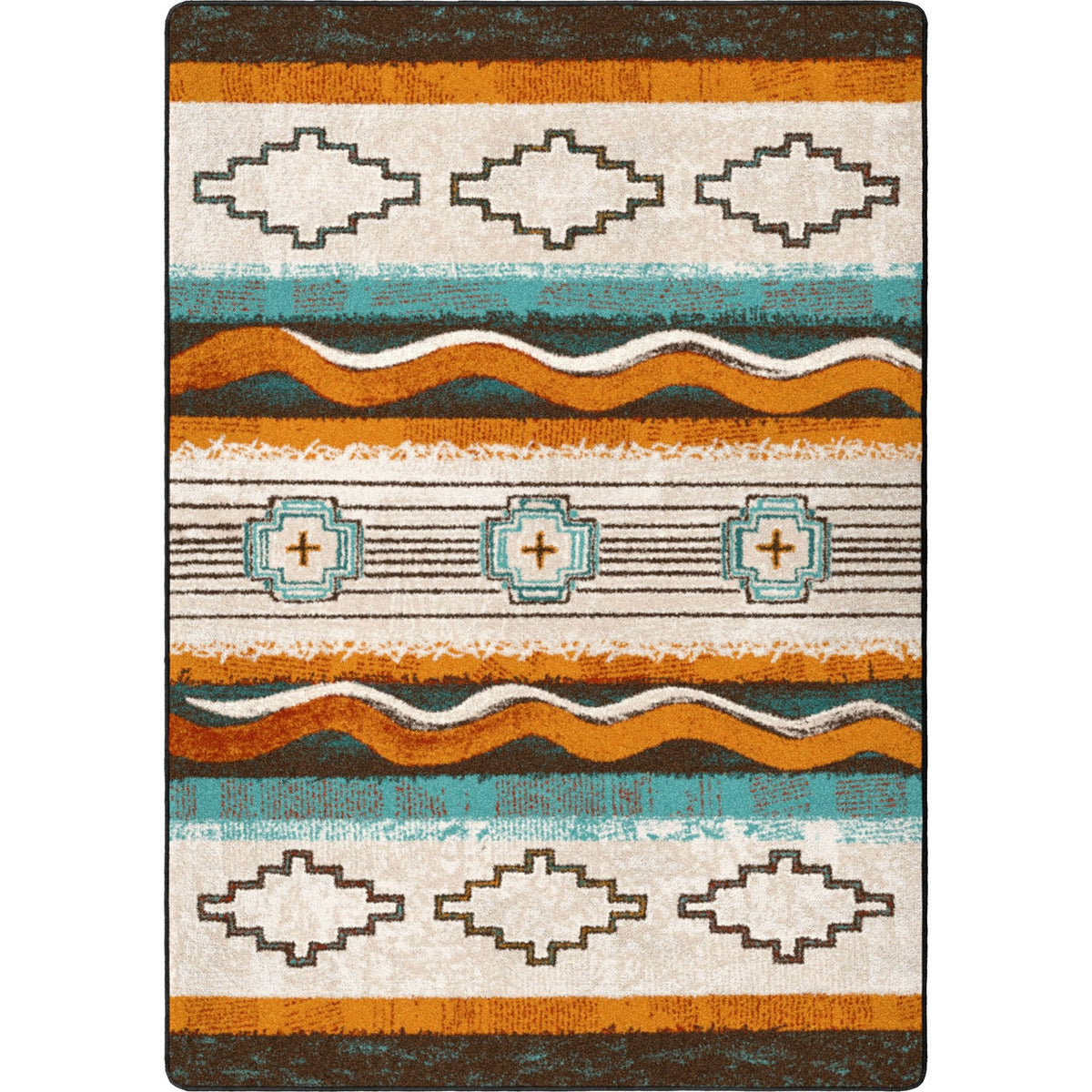 American Dakota Brand New Old School OKA Buckskin Rug - OKA0362BCK234
