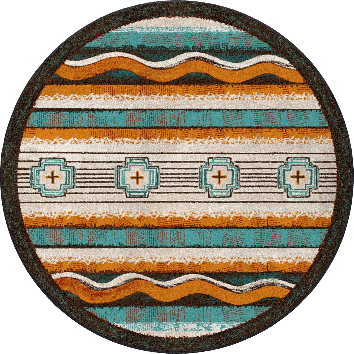 American Dakota Brand New Old School OKA Buckskin Rug - OKA0362BCK234