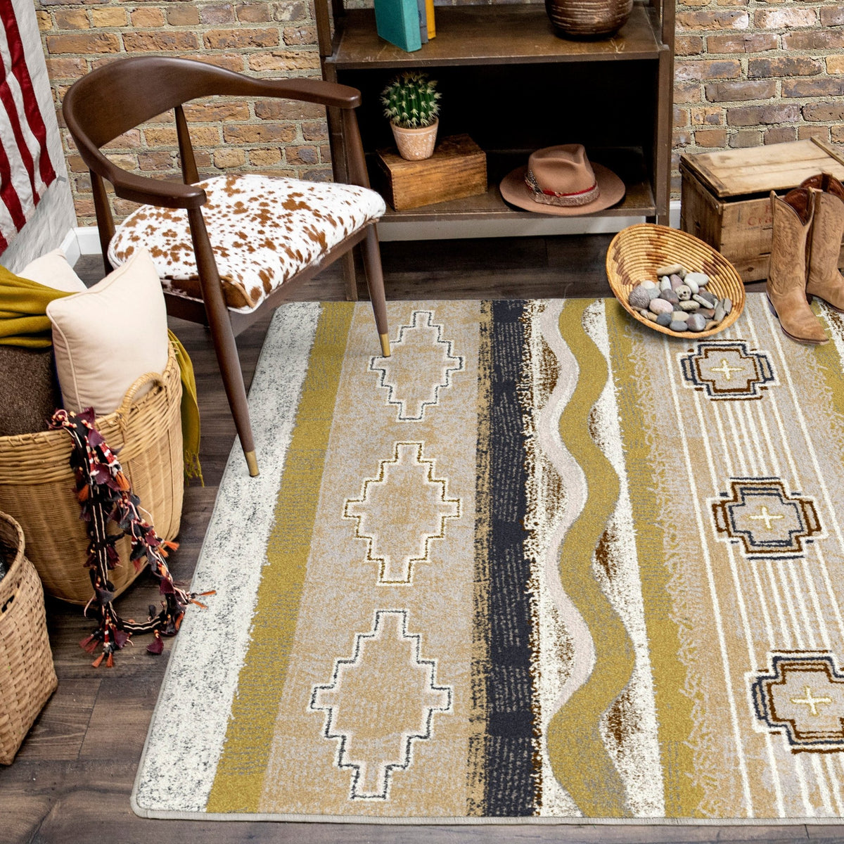 American Dakota Brand New Old School Spirit Rug - 0362SPT234