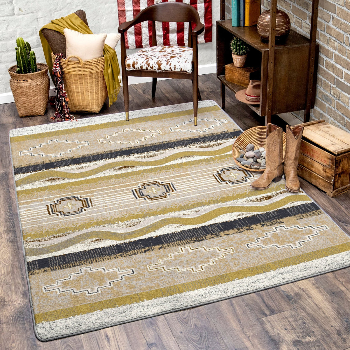 American Dakota Brand New Old School Spirit Rug - 0362SPT234