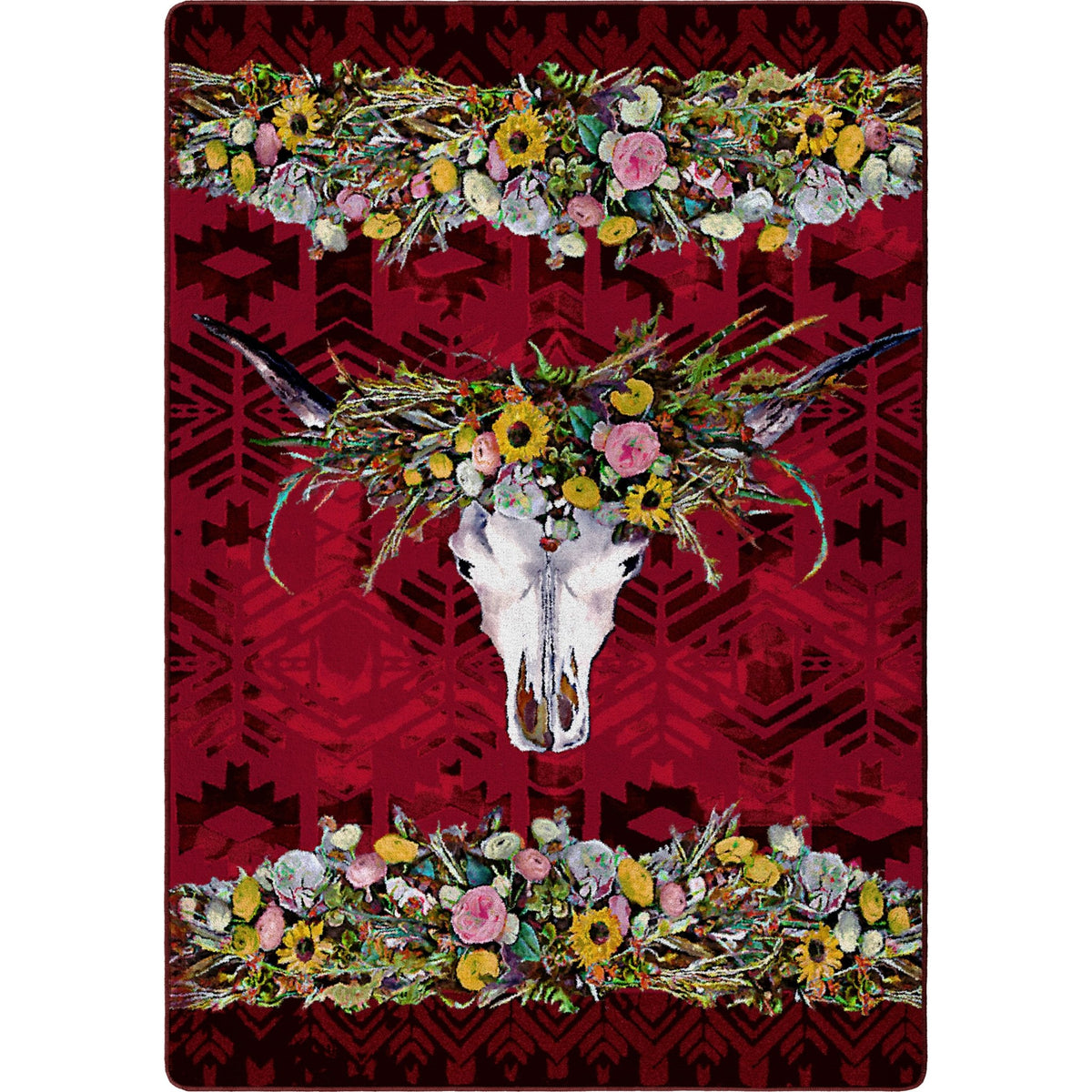American Dakota Briscoe Red Rug - 0526RED234