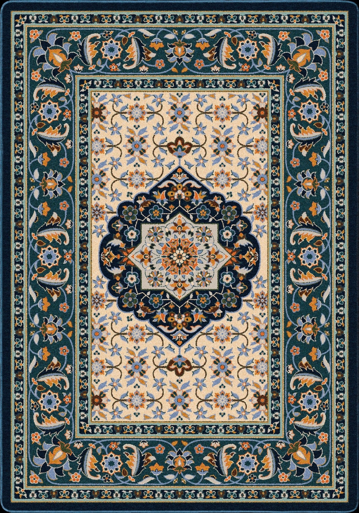 American Dakota Bristol Worn Navy Rug - RC0244WNV234