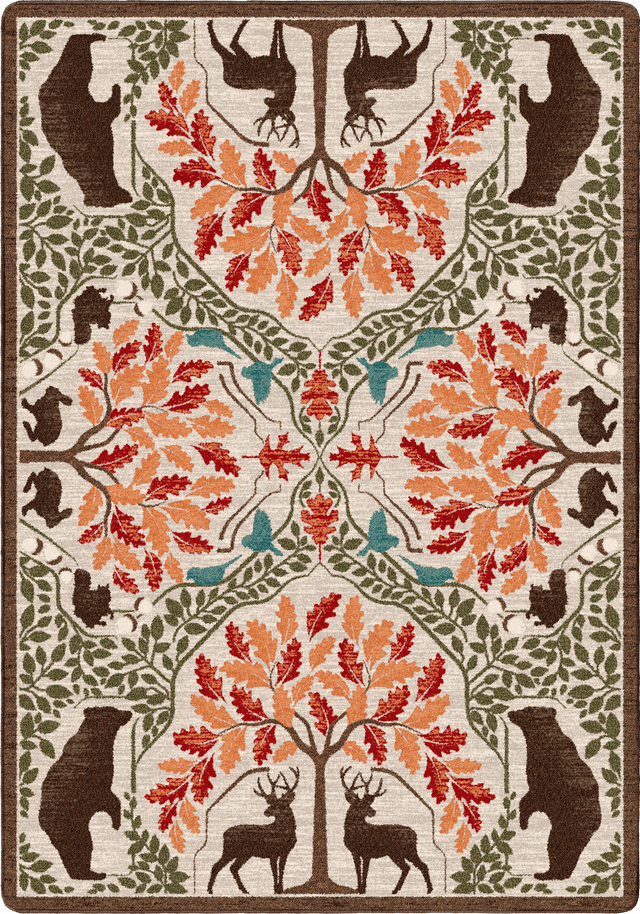 American Dakota Brushwoods Multi Rug - 0654MUL234