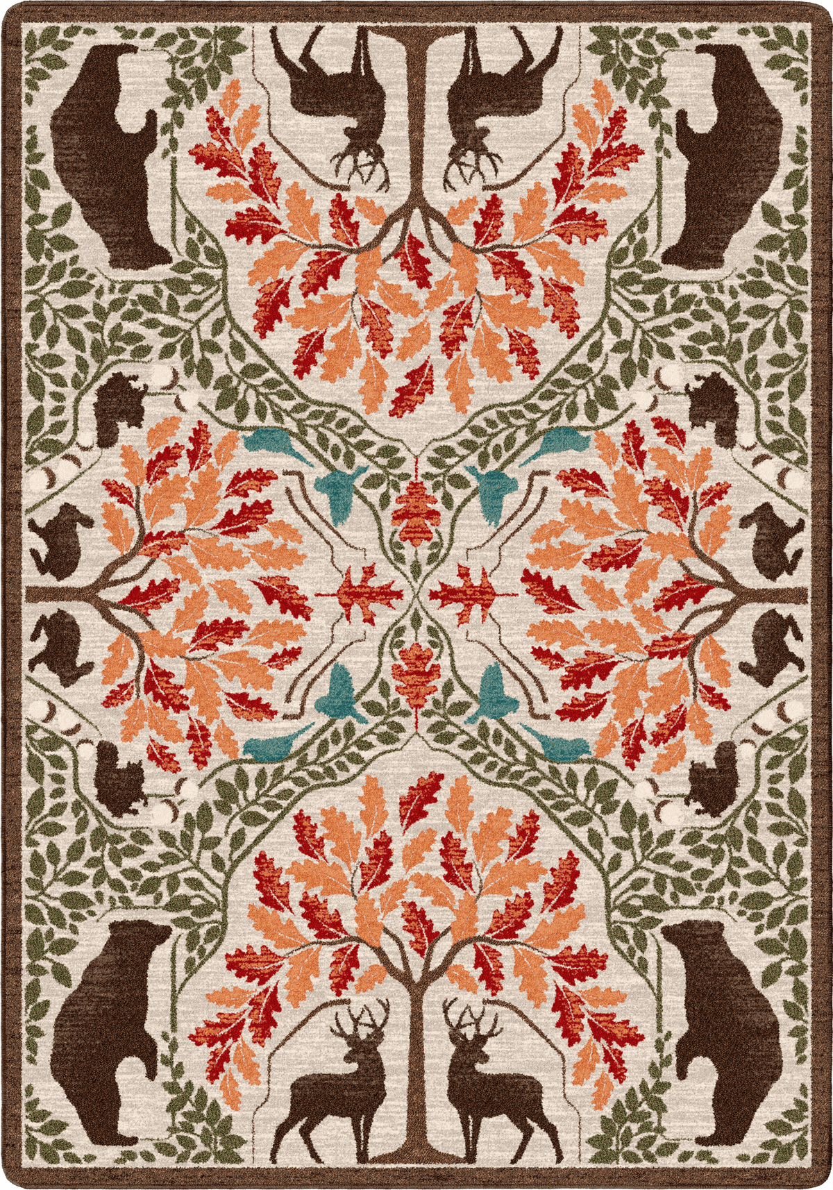 American Dakota Brushwoods Multi Rug - 0654MUL234