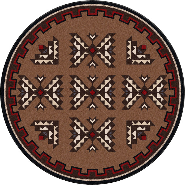 American Dakota Cami Blanket Brown Rug