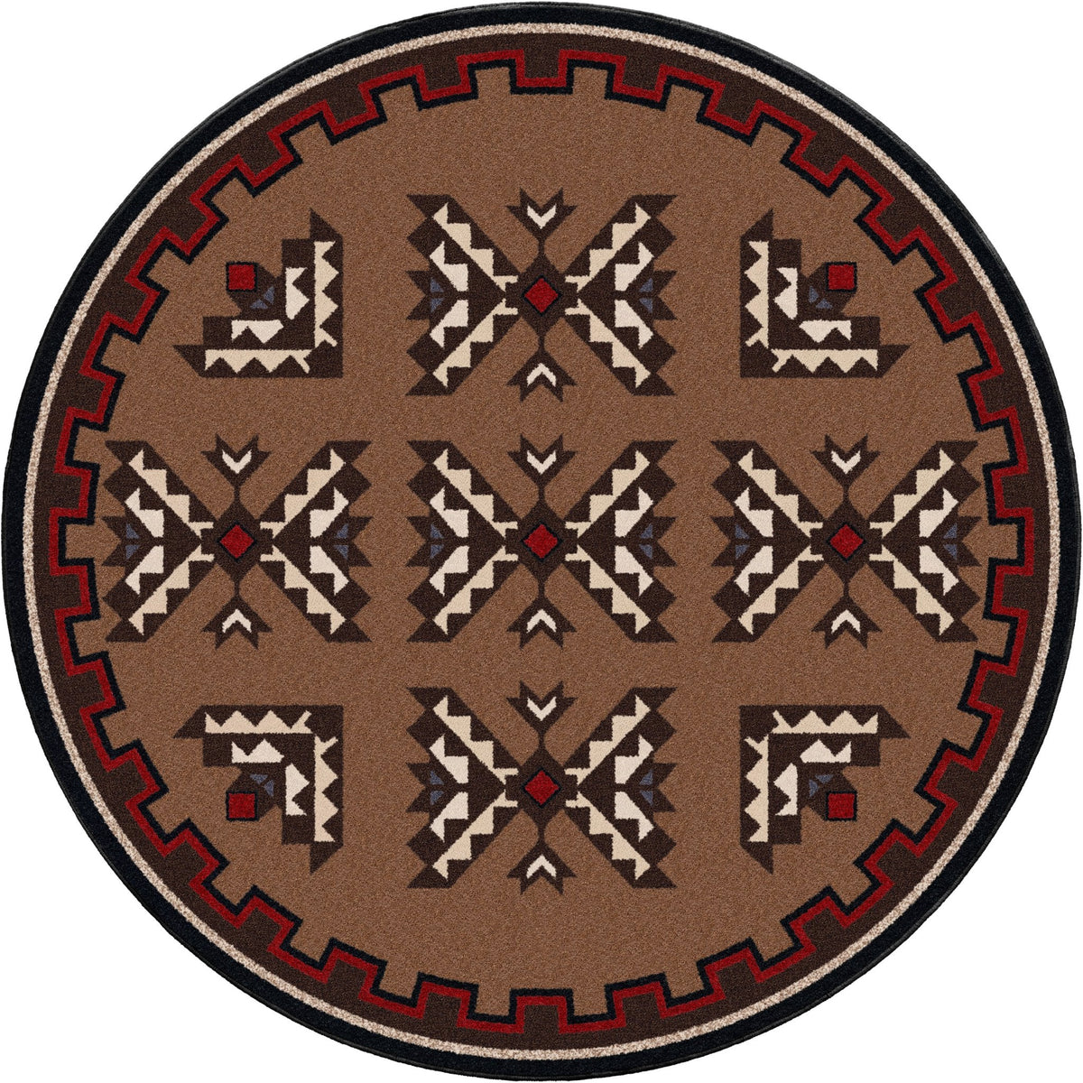 American Dakota Cami Blanket Brown Rug