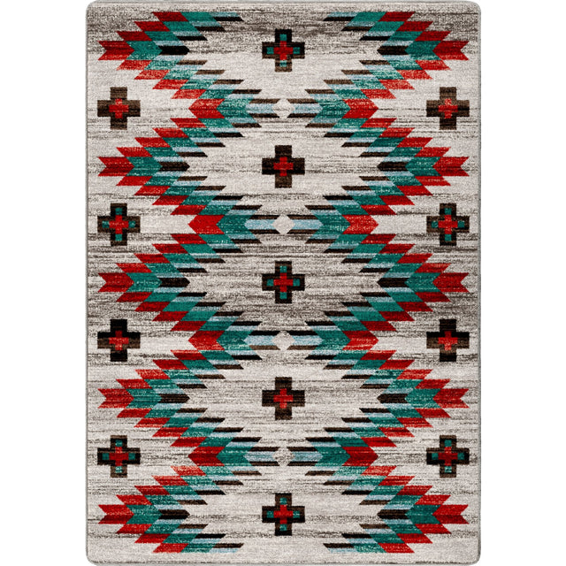 American Dakota Celebration Lively Blue Rug