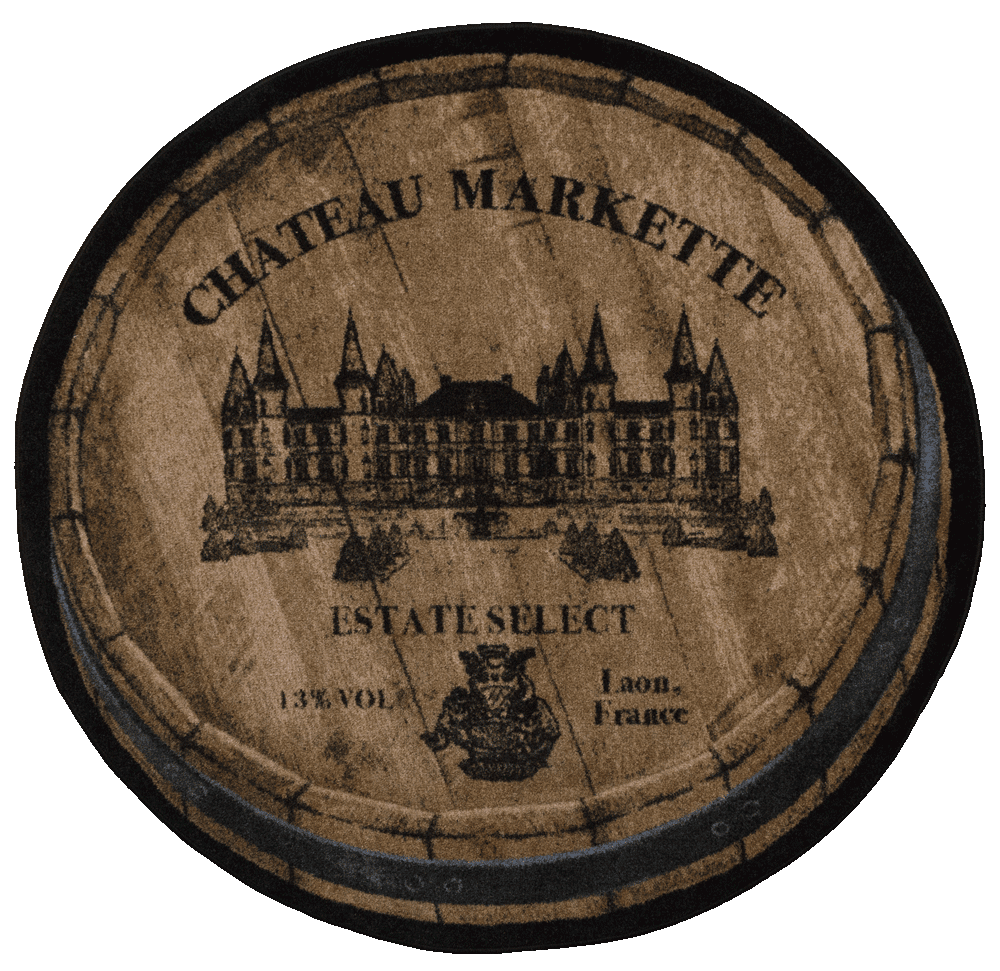 American Dakota Chateau Markette Wood Grain Rug - 0308WGN254