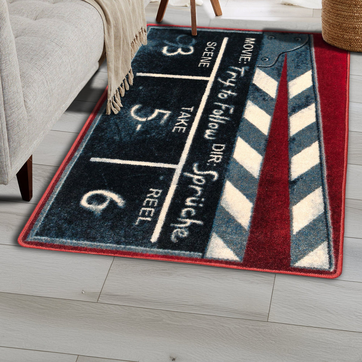American Dakota Clapper Red Rug - 0288RED234