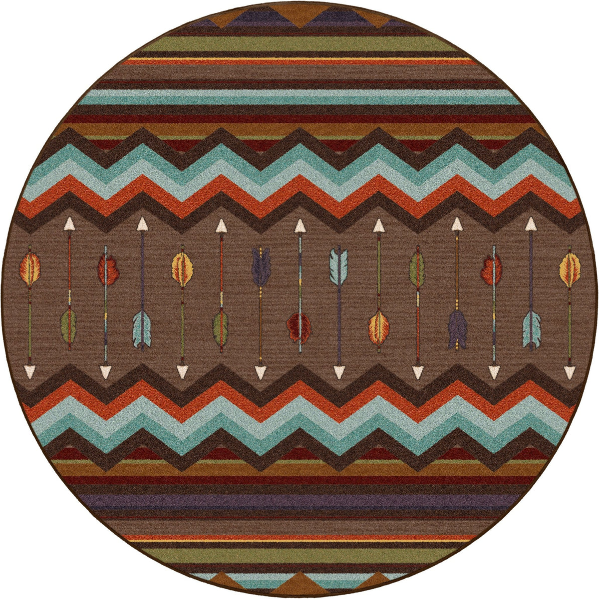 American Dakota Cresting Fletcher Rainbow Rug
