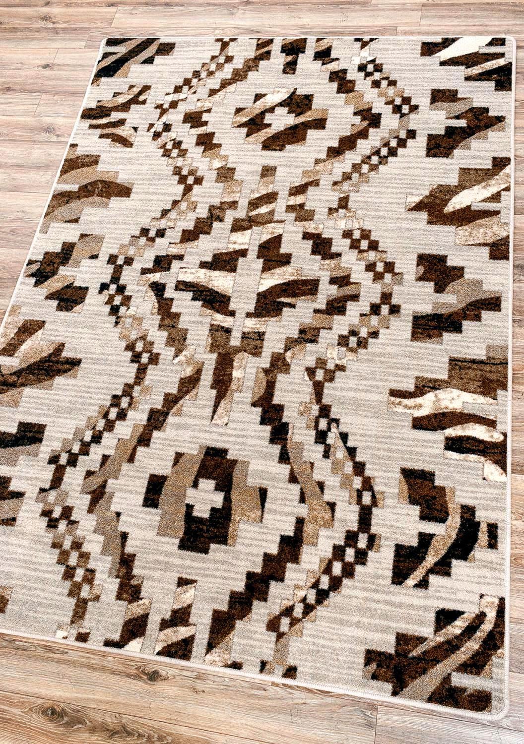 American Dakota Curio Zebra Natural Rug - 0407NAT234